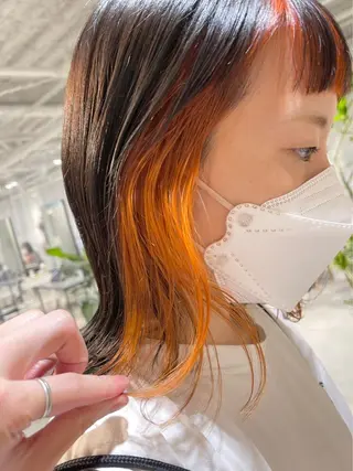 ミディアム カラー レイヤーカットのプロ 大人ヘア宮森貴志のヘアスタイル