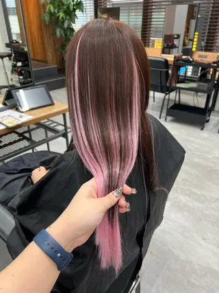 セミロング カラー いろあそび所属・12月限定🉐カット モデル募集🉐のヘアスタイル