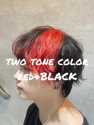 カラー ヘアアレンジ メンズ Ryo横浜韓国ヘア/ ハイトーン/縮毛矯正のヘアスタイル