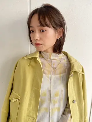 ミディアム Farbe🤍 新築new Openのヘアスタイル