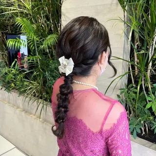 ロング ヘアアレンジ ヘアアレンジ /ネイル/美波のヘアスタイル