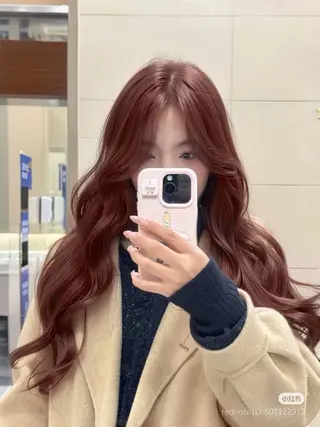 ロング カラー 🍒トレンド暖色ヘア 🍒Manamiのヘアスタイル
