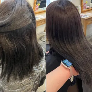 ミディアム 髪質改善/縮毛矯正 /青山　早希🐾のヘアスタイル