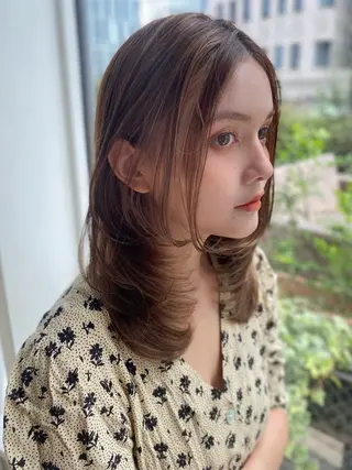 ミディアム 透明感カラー/ 似合わせヘア/まなみのヘアスタイル