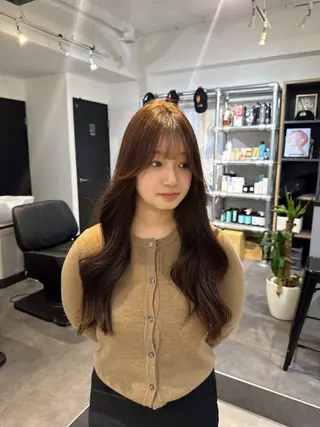 ロング レイヤー/ハイトーン WAKANAのヘアスタイル