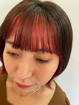 ミディアム カラー ✨くびれスタイル✨️ 戸嶋穂乃香のヘアスタイル