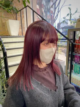 セミロング カラー 【hotpepper 移行中】 hinaのヘアスタイル