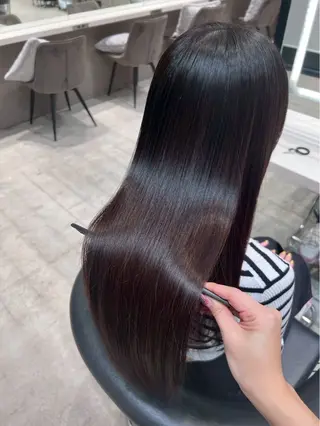 ロング みっちー/ブリーチ なしダブルカラーのヘアスタイル