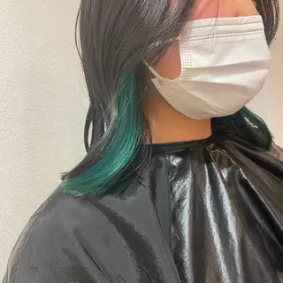 ミディアム カラー 平山 晴香のヘアスタイル