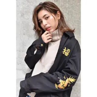 ミディアム カラー パーマ メンズ 南堀江🌿パーマ Tetsu【テツ】のヘアスタイル