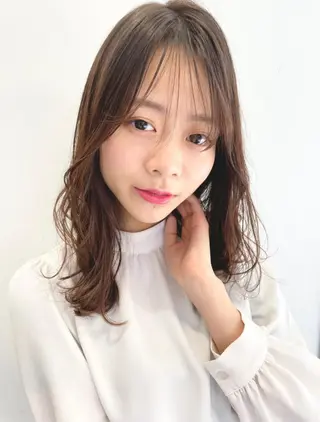 ロング カラー ブリーチ縮毛矯正 ハイライト/Yutoのヘアスタイル