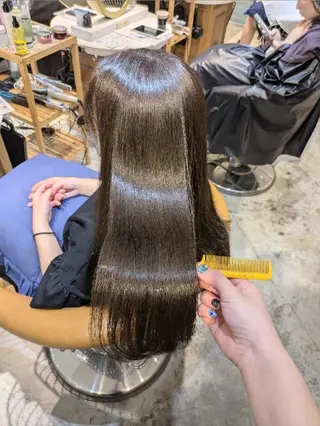 ロング 縮毛矯正/レイヤー 💎やまもとちひろのヘアスタイル