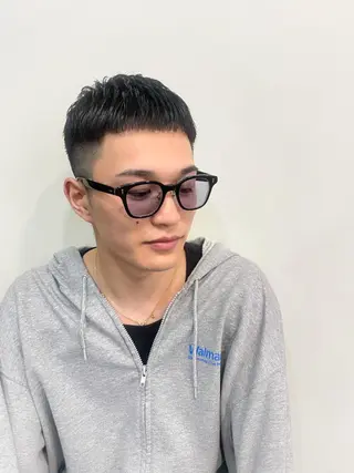 ショート カラー メンズ アイブロウ メンズNO.1口コミ 高評価🟡三澤拓海✅のヘアスタイル