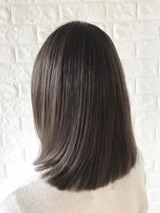 ミディアム 縮毛矯正/髪質改善 主税巧一のヘアスタイル