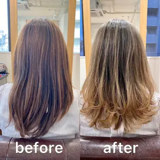 ミディアム カラー KIZU 髪質改善 オカルト怪談のヘアスタイル