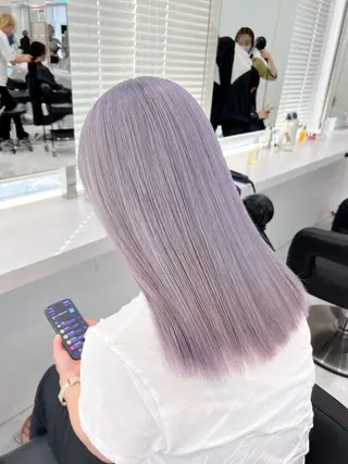 ミディアム カラー ヘアアレンジ レイヤー/艶ベージュ /🎀Saki🎀のヘアスタイル