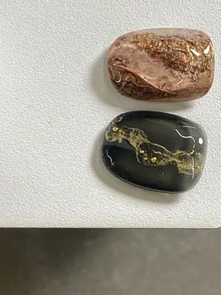 ネイル インク/鉱物アート ニュアンス☾natuのネイルデザイン