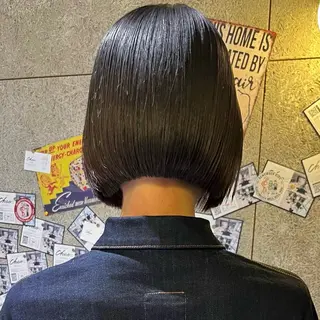 ショート ボブ/ショートボブ/ 岡山駅/別曽遥也のヘアスタイル