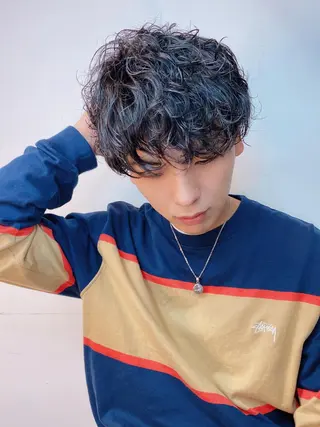 パーマ メンズ grow所属・🧡YUKA🧡 渋谷/プルエクステのヘアスタイル