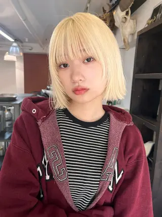 ショート カラー ヘアアレンジ people commons所属・miyu/ ボブカットのヘアスタイル