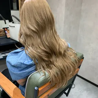 ロング カラー ヘアアレンジ グランルッソ所属・✨岡山バレイヤージュ ハイライト✨のヘアスタイル