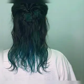 セミロング カラー ヘアアレンジ 西村 真実子のヘアスタイル