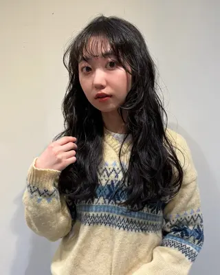 セミロング 本田 聖のヘアスタイル