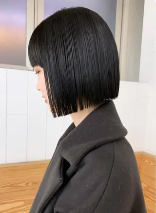 ショート 縮毛矯正×ボブ美容師 /飯田 輝のヘアスタイル