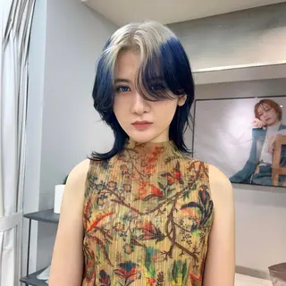 ミディアム カラー ハイトーンカラー/ さらさのヘアスタイル