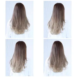 ロング カラー KIZU 髪質改善 オカルト怪談のヘアスタイル