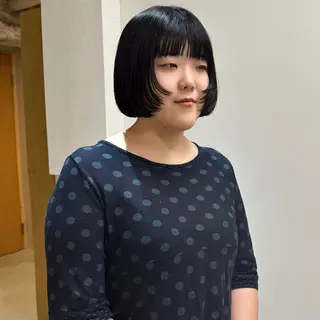 ショート ぱつっとボブ/ショ ート/タカダアスミのヘアスタイル