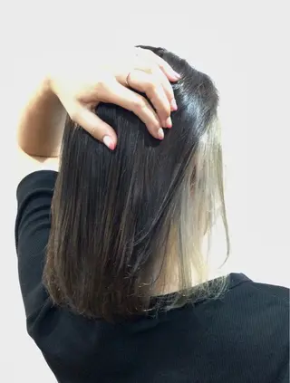 ミディアム カラー Annon プライベートサロンのヘアスタイル