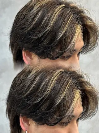 カラー パーマ メンズ 札幌メンズヘア指名 No.1光👑👑のヘアスタイル