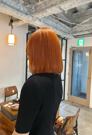 セミロング カラー ヘアアレンジ 🎀suzuna 透明感colorのヘアスタイル