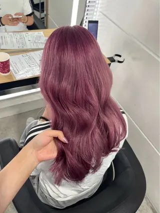 ロング miku/ラベンダー 透明感カラー🪻❤︎のヘアスタイル