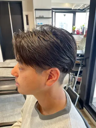 パーマ 川副史晶/シャドウ 波巻き/メンズパーマのヘアスタイル