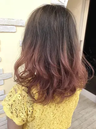 セミロング カラー 🌟イメチェン美容師 🌟清水 大輝のヘアスタイル