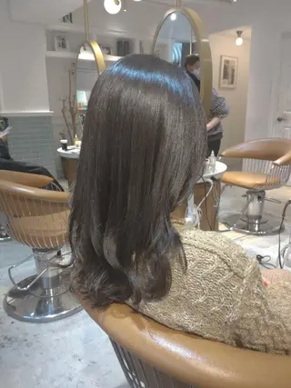 ミディアム 縮毛矯正/レイヤー 💎やまもとちひろのヘアスタイル