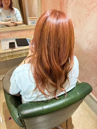 ロング カラー 大山 拓美のヘアスタイル