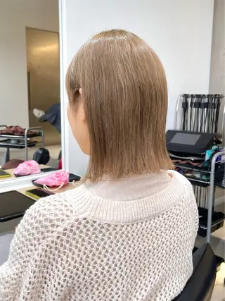 カラー ボブカット/ 尾崎龍聖のヘアスタイル