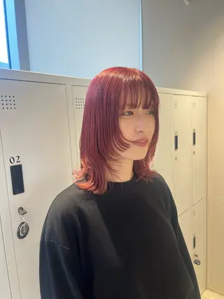 ミディアム ボブ/ベージュ/ パーマ🪿近森ゆいのヘアスタイル