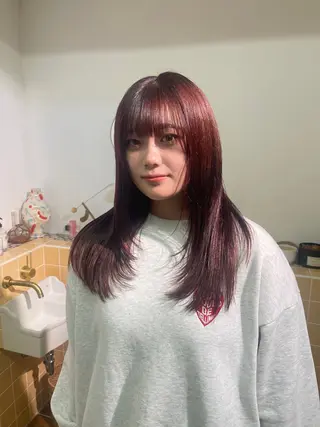 ロング udaハイトーン /ボブ/レイヤーのヘアスタイル