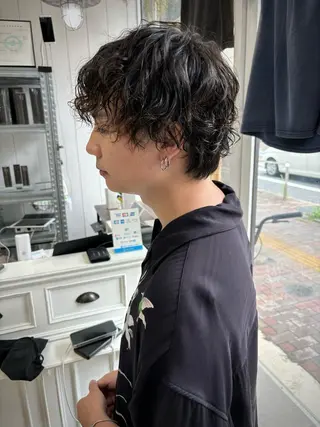 ショート パーマ メンズ Ann./艶髪 /レイヤーカットのヘアスタイル