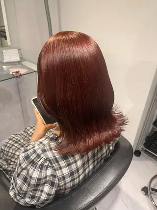 カラー 🎀愛されピンク ラベンダー💜ゆいのヘアスタイル