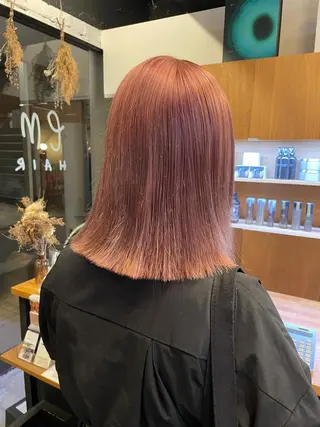 ミディアム カラー ヘアアレンジ satsuki 暖色・ブラウンカラーのヘアスタイル