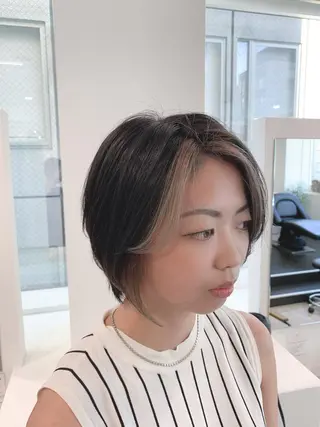 ショート ヨシミ カズヤのヘアスタイル