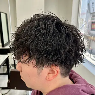 ショート パーマ メンズ メンズカット/波巻き TAKUMAのヘアスタイル
