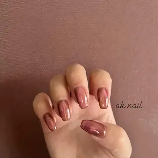 セミロング ネイル ak nail .のネイルデザイン