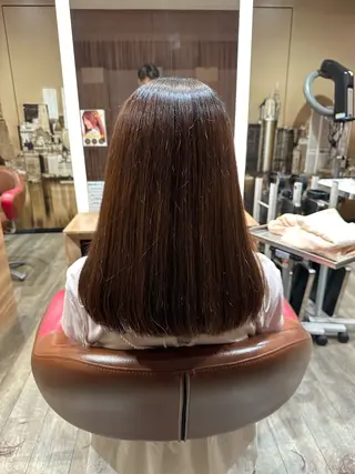 セミロング 岡田 遥希のヘアスタイル