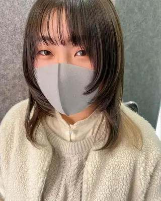 セミロング モテ髪🌈細矢 森平のヘアスタイル